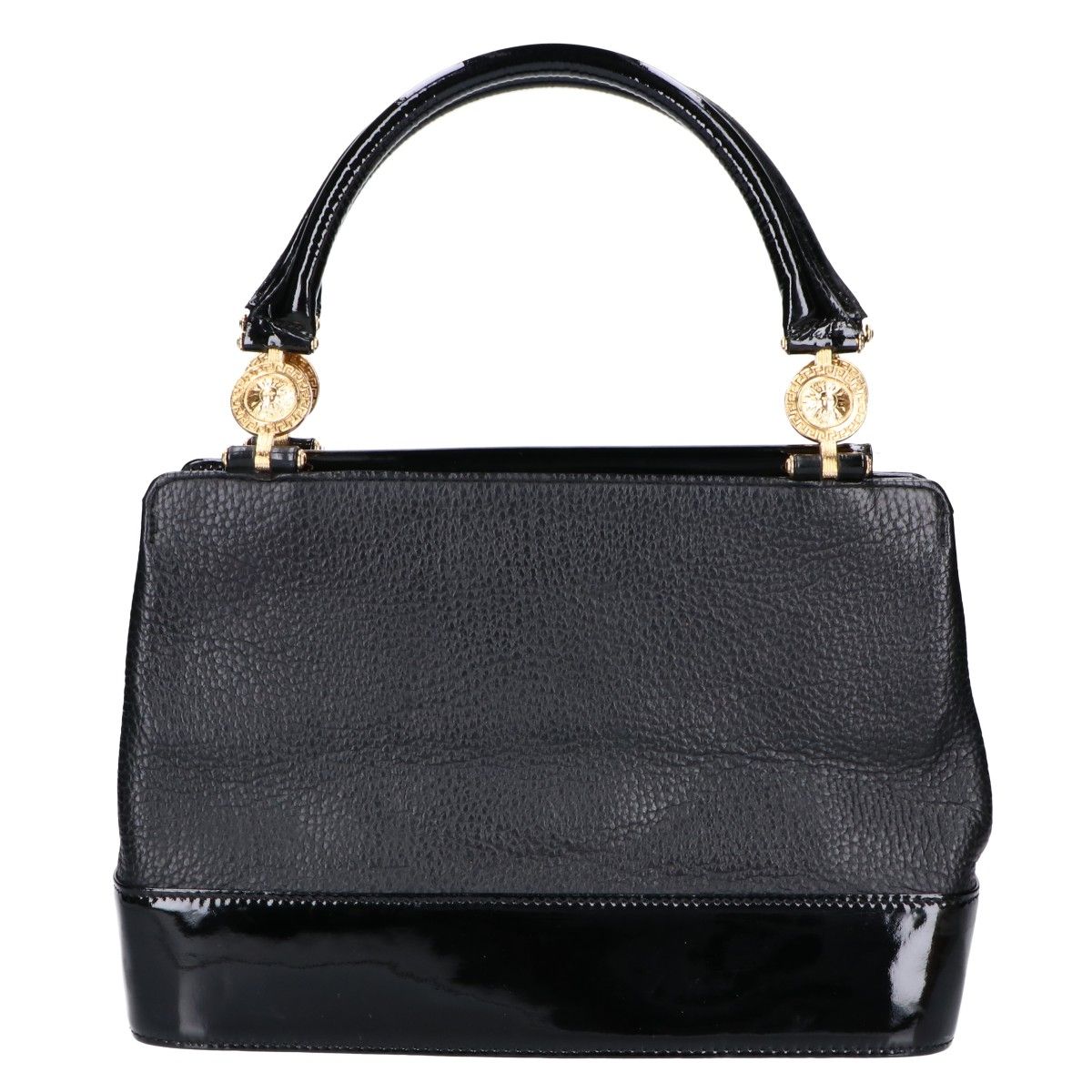 Versace Gianni Sunburst Leather Patent Handbag — view 3