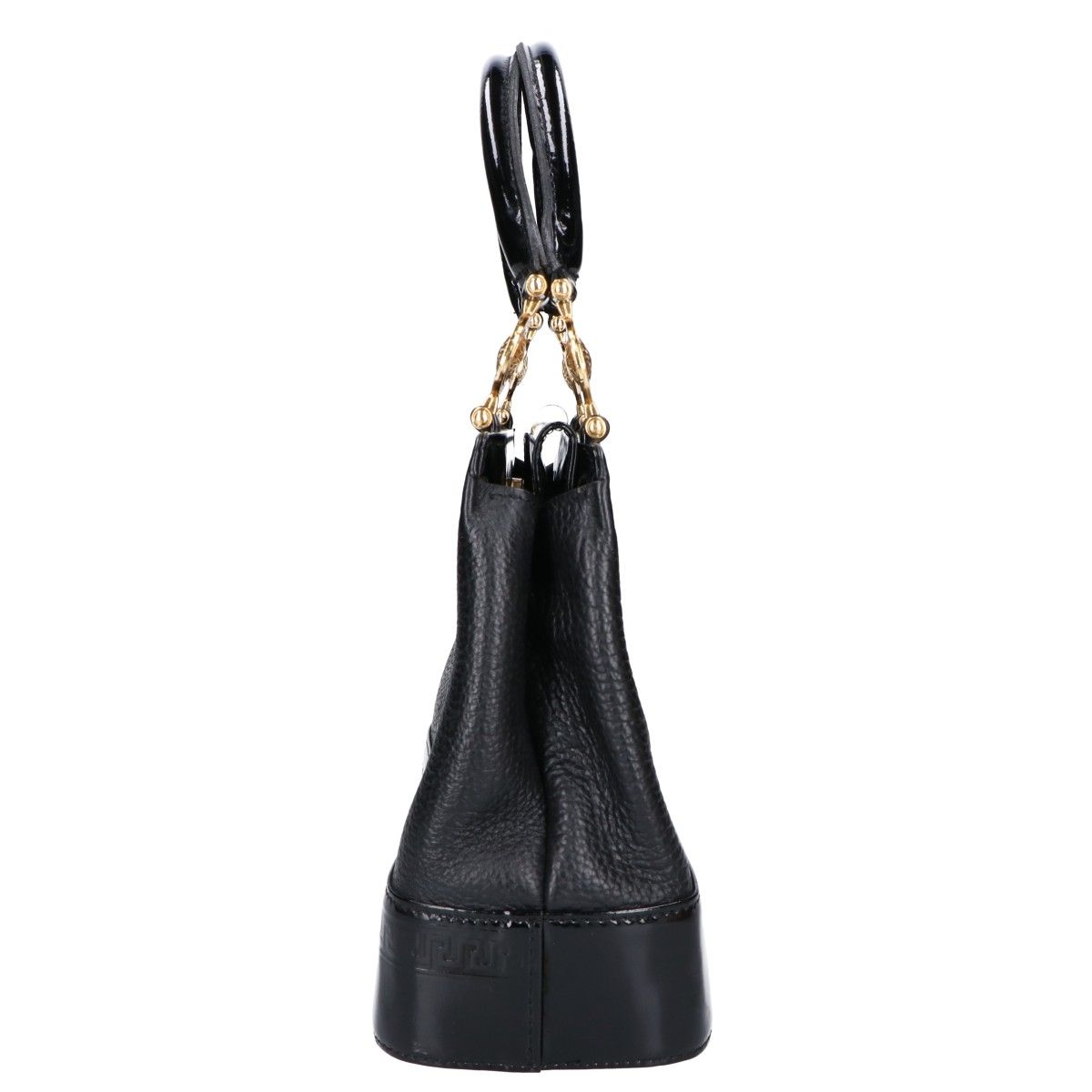Versace Gianni Sunburst Leather Patent Handbag — view 4