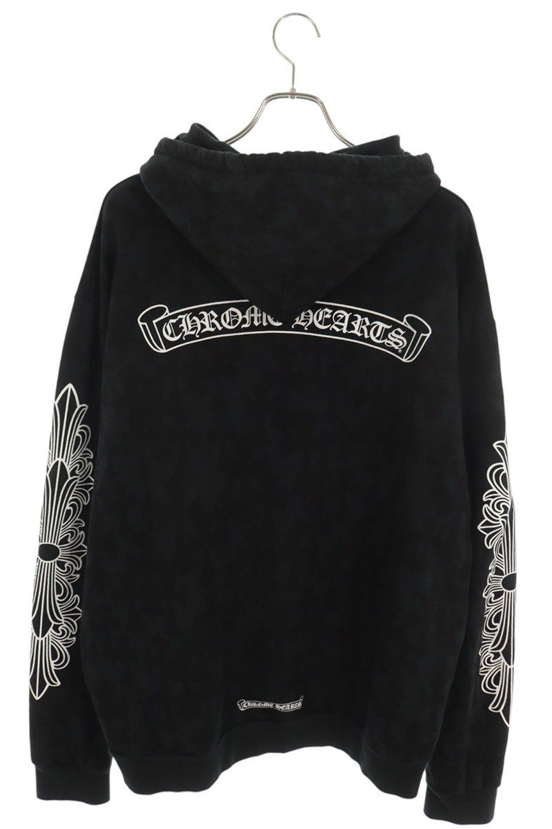 Chrome Hearts Sweatshirt Plvr Cemetery Cross Total Pattern Sleeve Floral Print