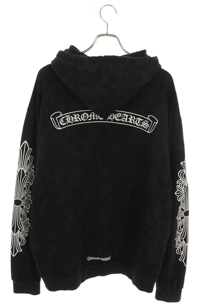 Chrome Hearts Sweatshirt Plvr Cemetery Cross Total Pattern Sleeve Floral Print