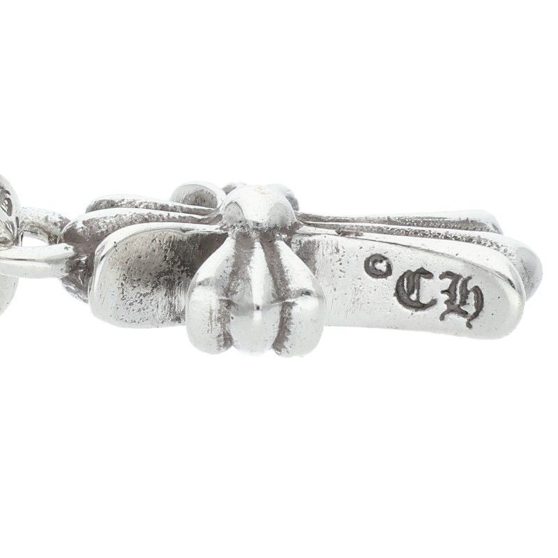 Chrome Hearts Bby Pprchn Baby Fat Drop Silver Earrings — view 2