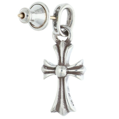 Chrome Hearts Bby Pprchn Baby Fat Drop Silver Earrings