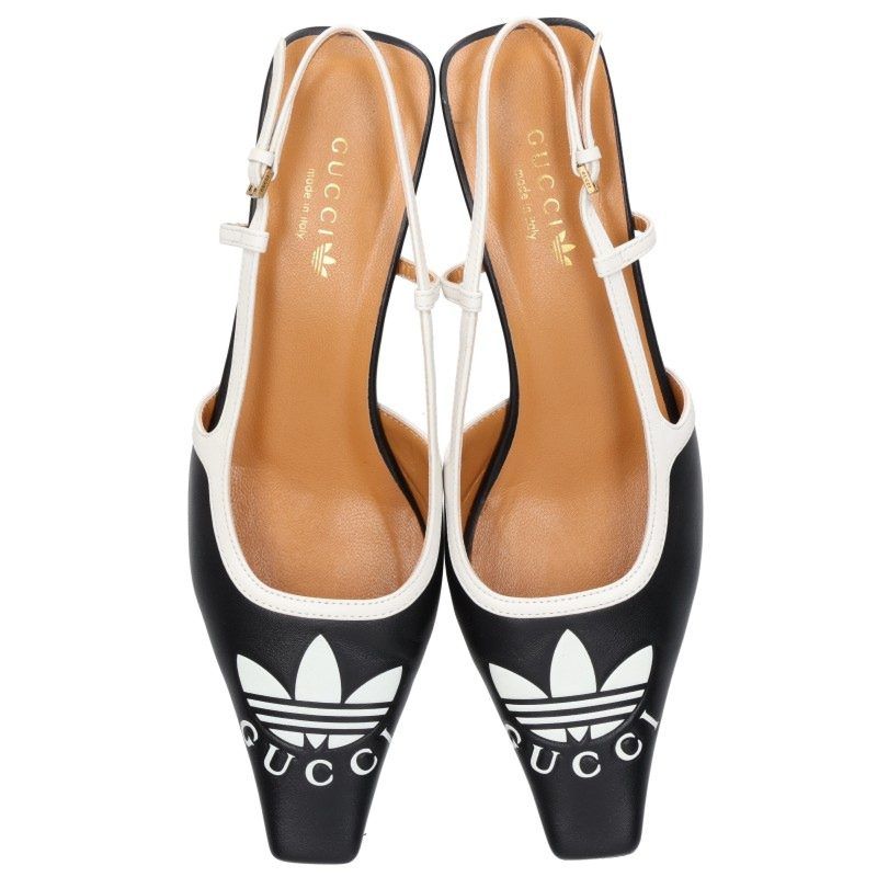 Gucci Adidas Logo Embossed Heels Pumps — view 3