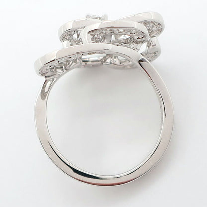 Chanel Ten Ring Camellia Diamond 750 18K White Gold — view 8