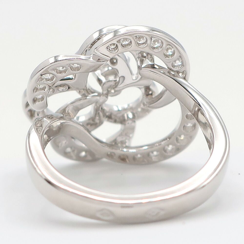 Chanel Ten Ring Camellia Diamond 750 18K White Gold — view 5