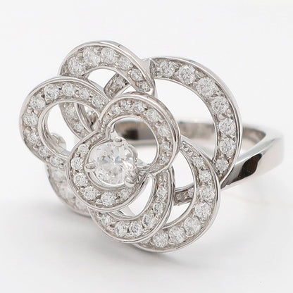 Chanel Ten Ring Camellia Diamond 750 18K White Gold — view 6