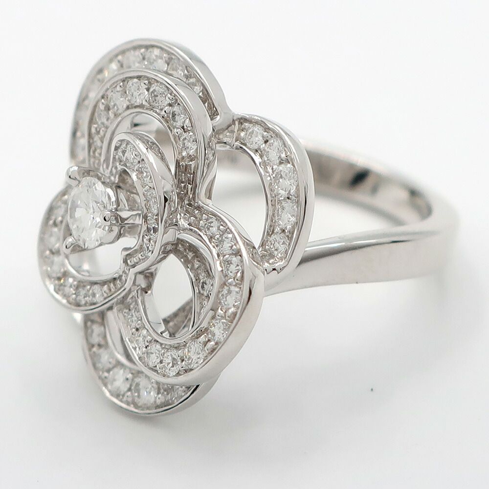 Chanel Ten Ring Camellia Diamond 750 18K White Gold — view 2