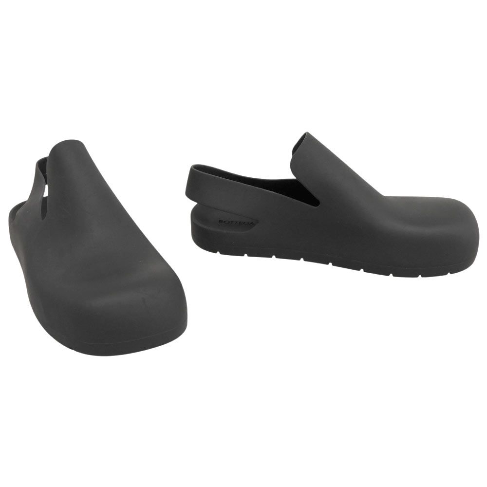 Bottega Veneta Paddle Rubber Slingback Clog Sandals Flat Shoes Black 42 — view 2