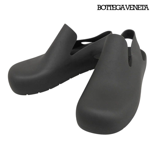 Bottega Veneta Paddle Rubber Slingback Clog Sandals Flat Shoes Black 42