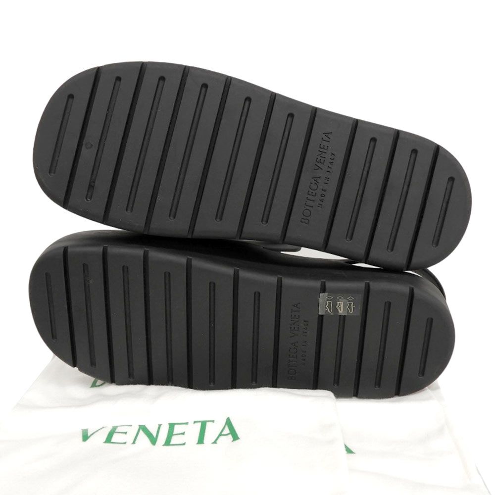 Bottega Veneta Paddle Rubber Slingback Clog Sandals Flat Shoes Black 42 — view 7