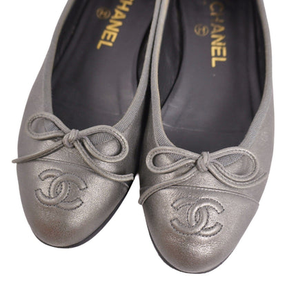 Chanel Pumps Ballerina Ribbon CC Logo Flats — view 3