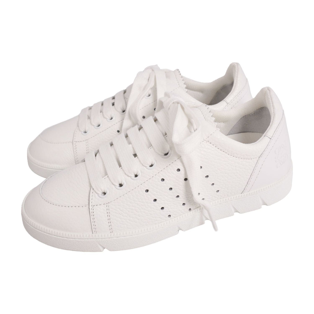 Loewe Sneakers Low-Cut Leather Anagram Shoes — view 2