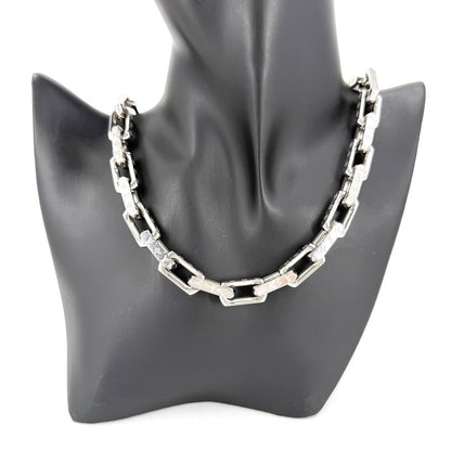 Louis Vuitton Big Necklace Chain Monogram Silver — view 2