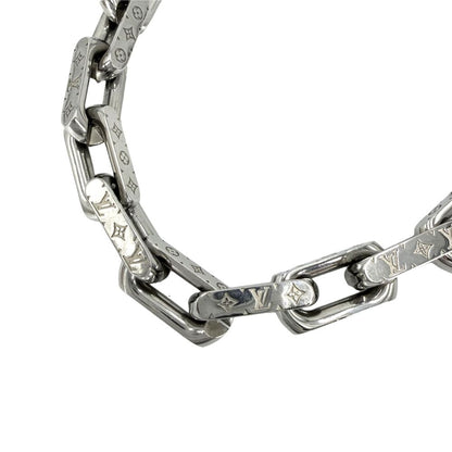 Louis Vuitton Big Necklace Chain Monogram Silver