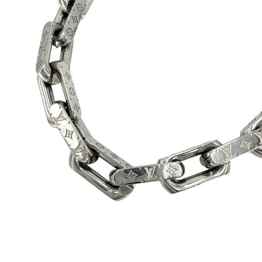 Louis Vuitton Big Necklace Chain Monogram Silver