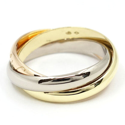 Cartier 18K Yellow Gold WG PG Trinity Ring Bullion — view 2