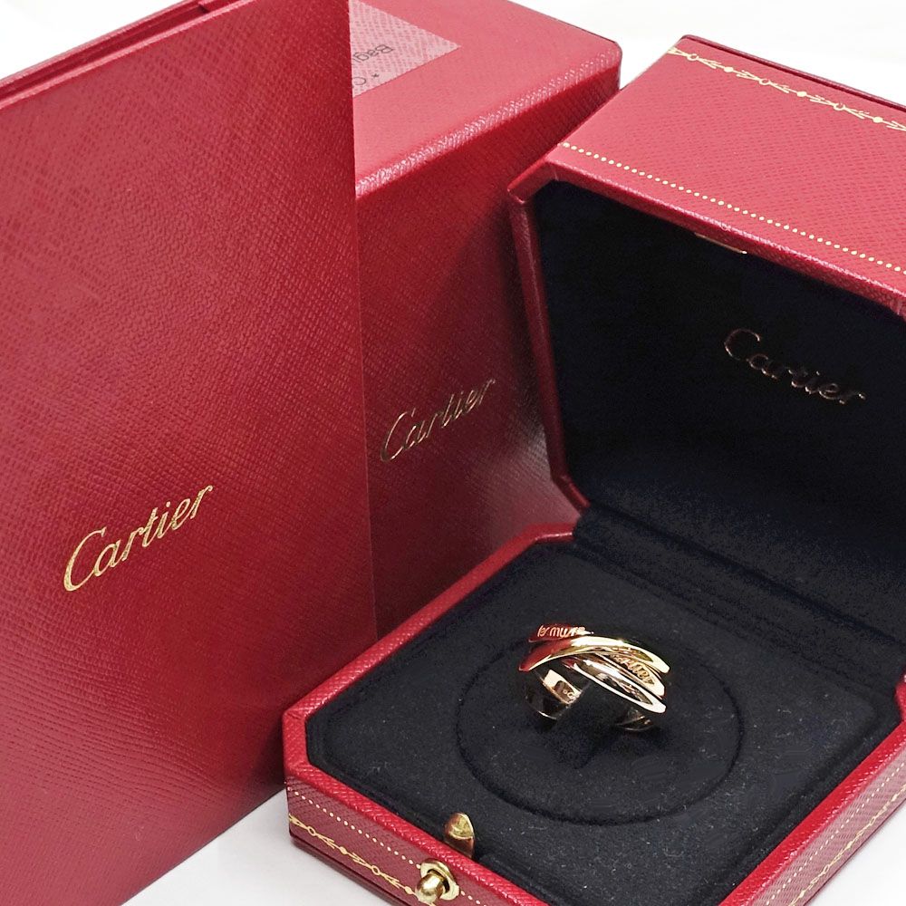 Cartier 18K Yellow Gold WG PG Trinity Ring Bullion — view 7