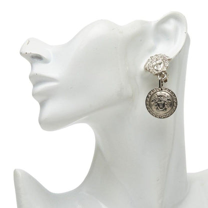 Versace Medusa Logo Earrings Silver Metal — view 6