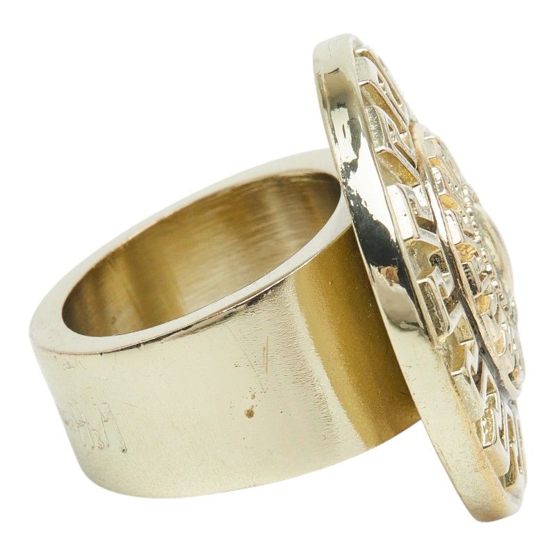 Versace Logo Ring Gold Plated — view 4