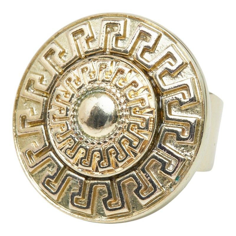 Versace Logo Ring Gold Plated