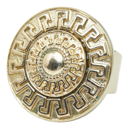 Versace Logo Ring Gold Plated