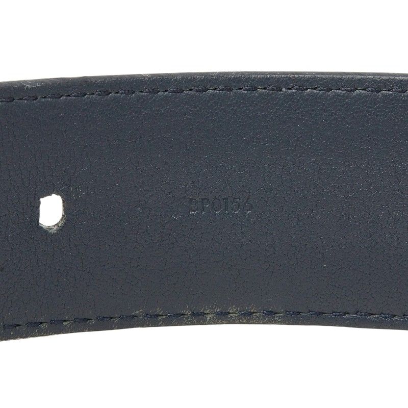 Louis Vuitton Monogram Ceintur Belt 85 34 Blanc White Gray Navy Leather — view 8