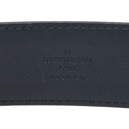 Louis Vuitton Monogram Ceintur Belt 85 34 Blanc White Gray Navy Leather — view 6