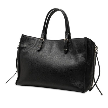 Balenciaga Paper A6 2-Way Shoulder Bag Black Leather — view 2