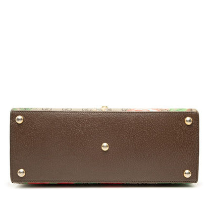 Gucci GG Supreme Tian 2-Way Shoulder Bag Beige Multicolor Leather — view 3