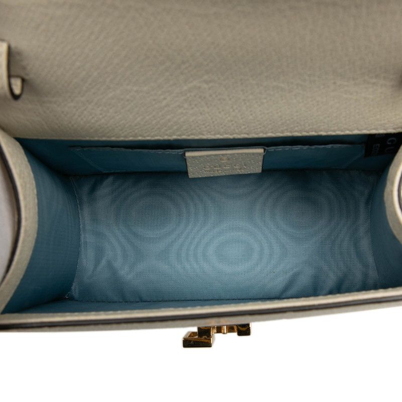 Gucci Bee&star Mini Sylvie 2-Way Shoulder Bag White Leather — view 4