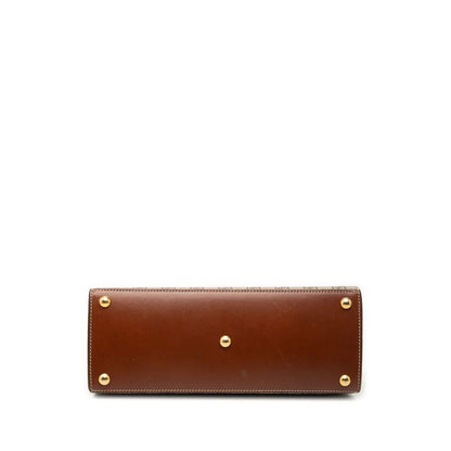Gucci GG Supreme Padlock 2-Way Shoulder Bag Beige Black Brown Leather — view 3
