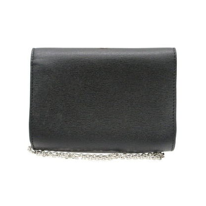 Fendi Shoulder Bag Vitello Elite Leather Monster Clutch Chain Black — view 3