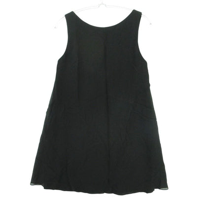 Dolce & Gabbana Dress Ribbon Silk Vintage Sleeveless Mini Chiffon Black — view 2