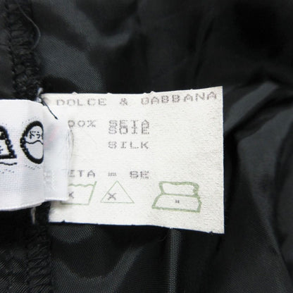 Dolce & Gabbana Dress Ribbon Silk Vintage Sleeveless Mini Chiffon Black — view 7