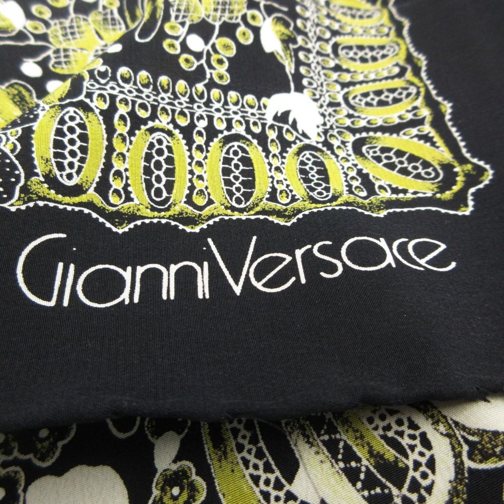 Versace Gianni Scarf Dot Pattern Black — view 5