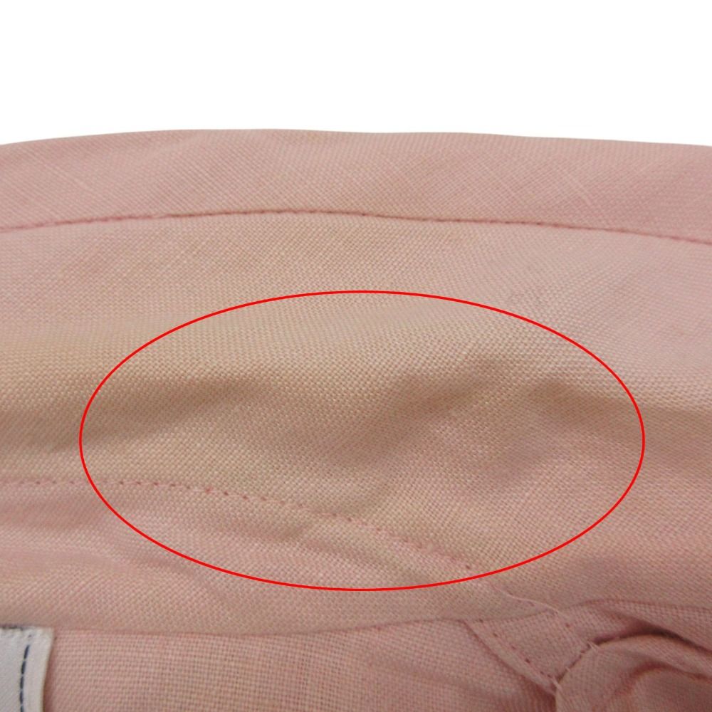 Chanel Tailored Jacket Linen Checker Tweed Outer CC Logo Button Shoulder — view 4