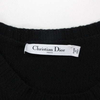 Dior Christian Sanfal Cashmere Sweater Top Dragon Embroidery Black — view 3