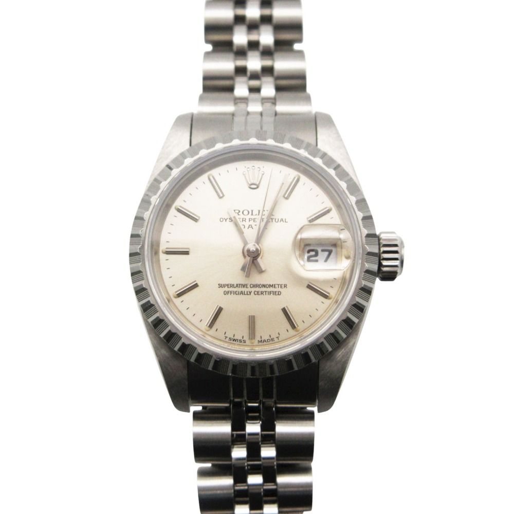 Rolex Watch Oyster Perpetual Date Automatic Silver Dial Jubilee