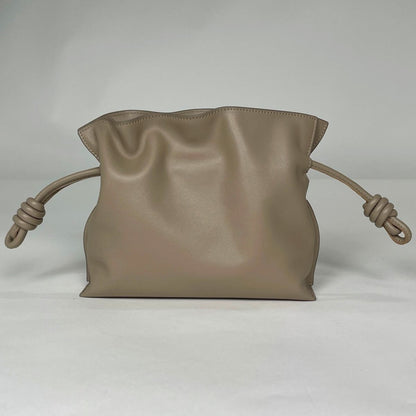 Loewe Flamenco Clutch Mini 2-Way Shoulder Bag Calfskin Beige — view 3