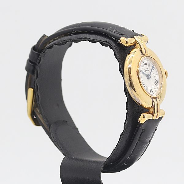 Cartier Must Colliese Quartz Logo Grammar Roman White Dial Watch Kzk — view 2