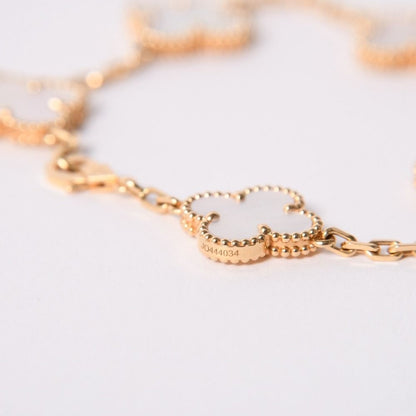 Van Cleef & Arpels Vintage Alhambra Bracelet 5 Motifs Shell — view 6