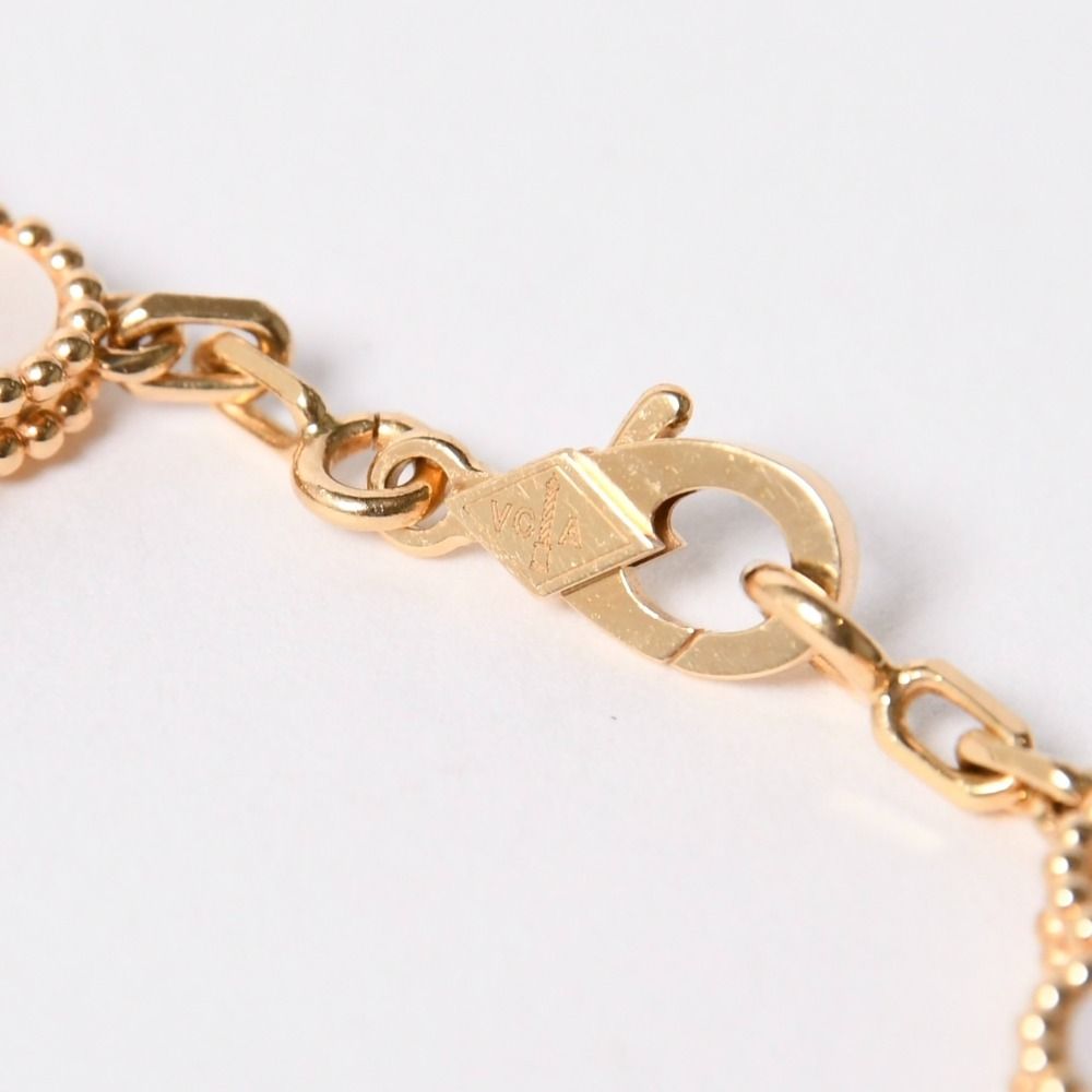 Van Cleef & Arpels Vintage Alhambra Bracelet 5 Motifs Shell — view 8