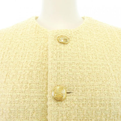 Celine Boucle Natte Collarless Jacket — view 5