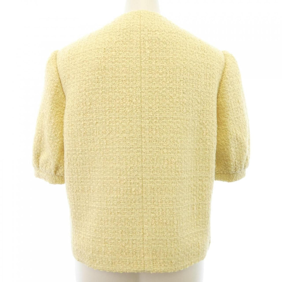 Celine Boucle Natte Collarless Jacket — view 2