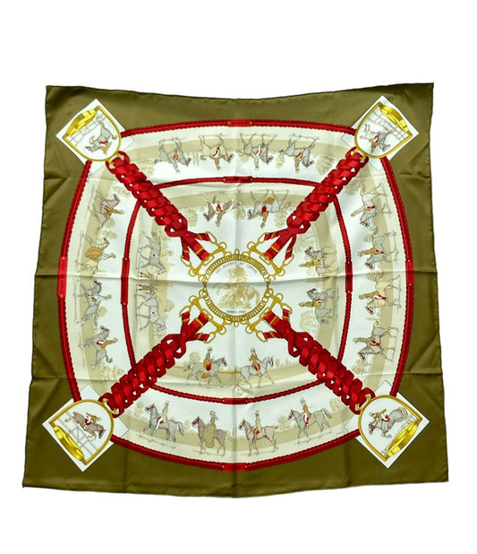 Hermes Scarf Carre 90 100% Silk les Allure Deux Cheval