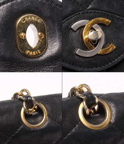 Chanel Shoulder Bag Crossbody Gold Quilted Double Chain Flap Paris Exclusive — view 6