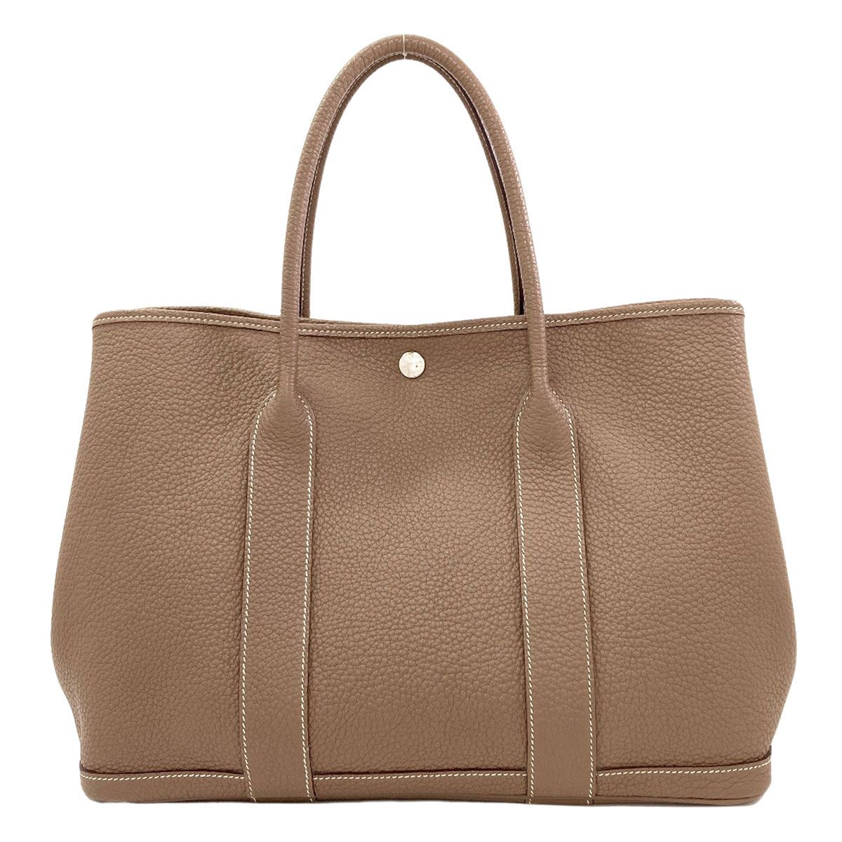 Hermes Garden Party PM Etop Silver Tote Bag Negotiating