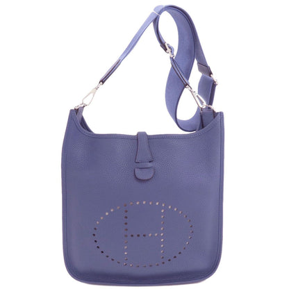 Hermes Evelyne 3 PM Silver Shoulder Bag Taurillon