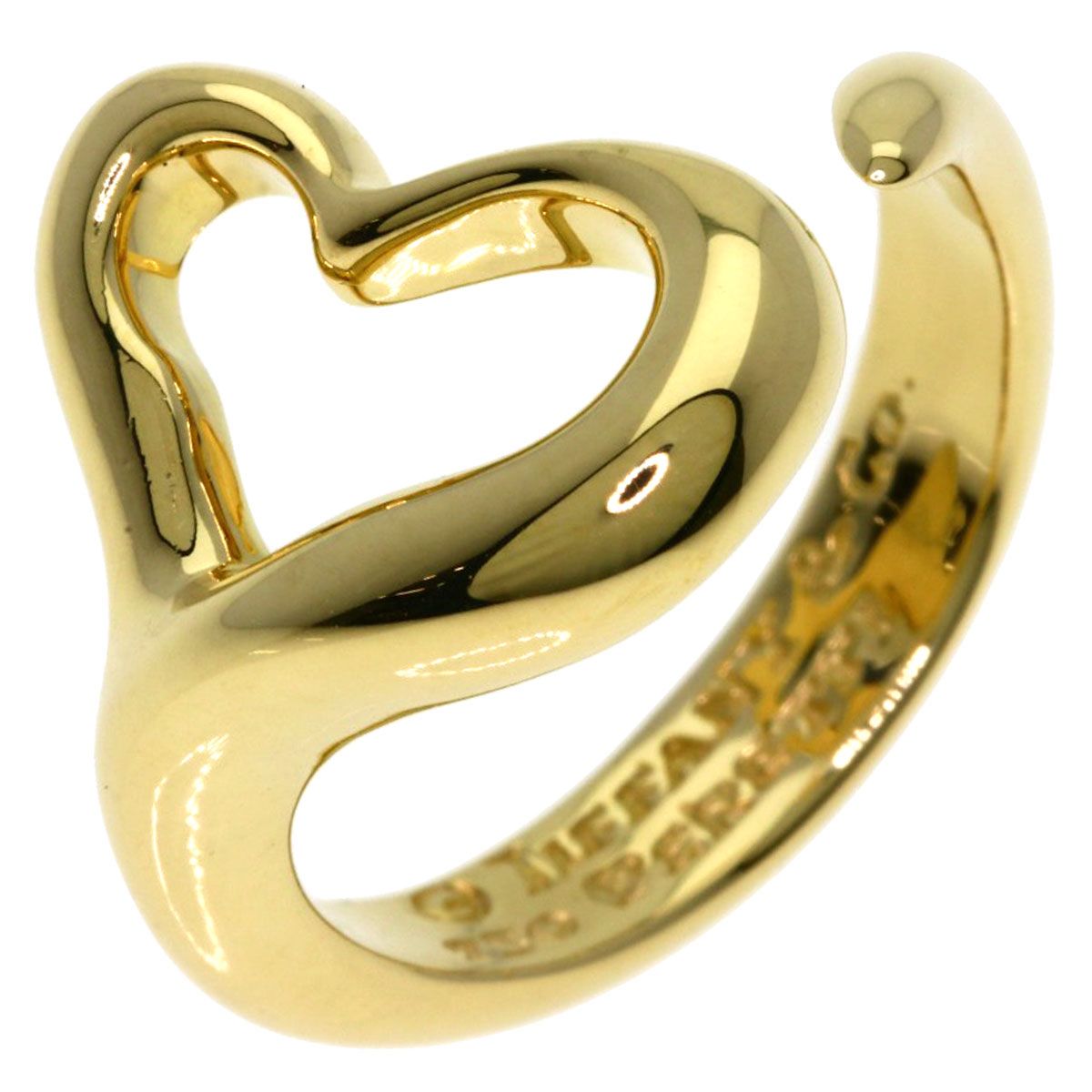 Tiffany & Co Open Heart Ring 18K Yellow Gold — view 2