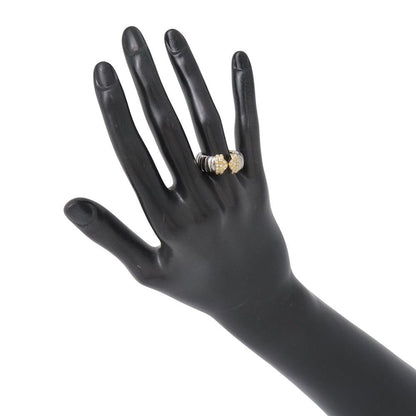Bvlgari Ring Palentesi Tobogas Diamond 18K Yellow Gold SS Stainless Steel — view 4
